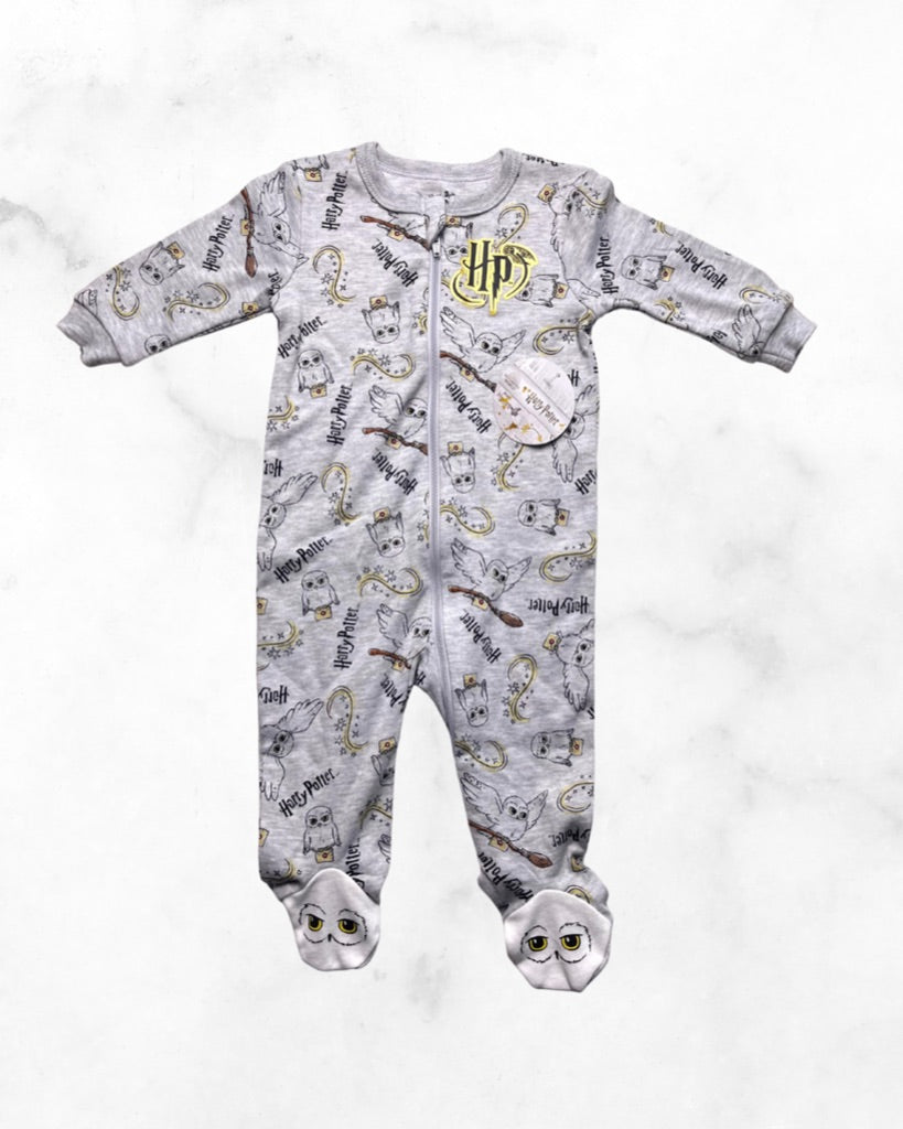 harry potter ♡ 6-12 mo ♡ Harry Potter hedwig zip sleeper