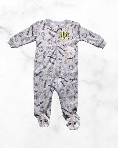 harry potter ♡ 6-12 mo ♡ Harry Potter hedwig zip sleeper