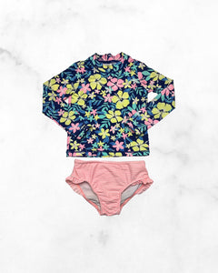 carters ♡ 4t ♡ floral & striped 2-piece swim set