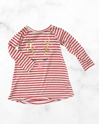 gap ♡ 2t ♡ reindeer striped night dress