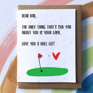 sew sweet ♡ greeting card ♡ sub-par dad