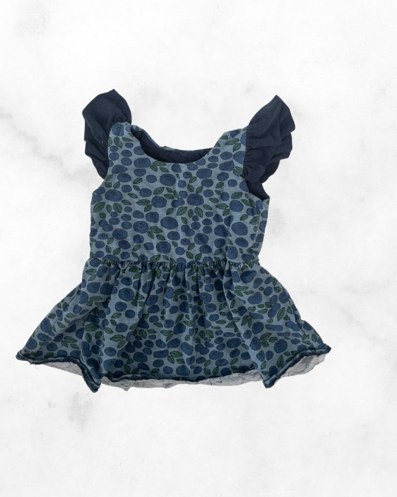 handmade ♡ 6-12 mo ♡ blueberry dress