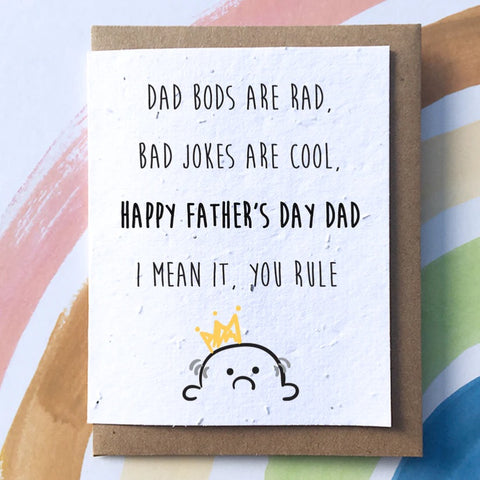 sew sweet ♡ greeting card ♡ dad bod father's day