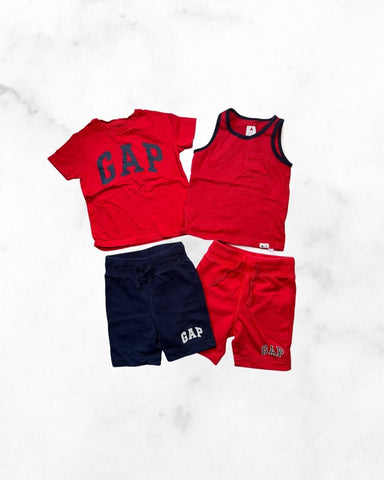 gap ♡ 3t ♡ red & navy 2 outfit bundle