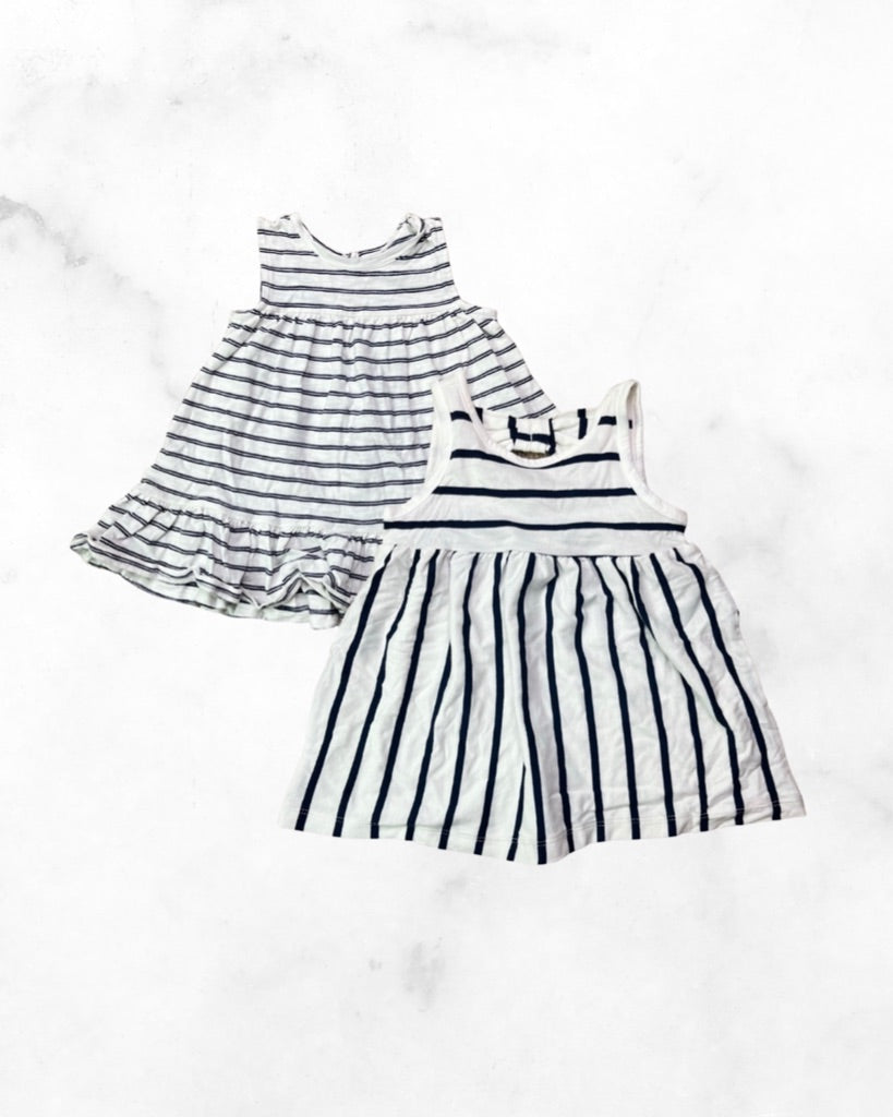 gap ♡ 6-12 mo ♡ striped dress bundle
