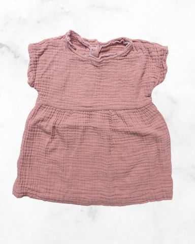 unknown ♡ 6-9 mo ♡ muslin short sleeve dress