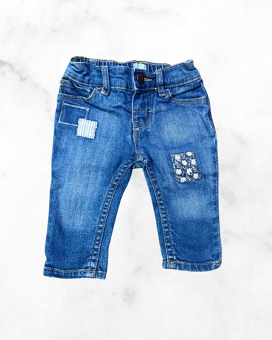 gap ♡ 3-6 mo ♡ floral jeans