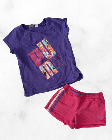 puma ♡ 5t ♡ cotton t-shirt & short set