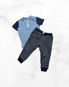 oshkosh/gap ♡ 2t ♡ colour block henley & jogger set