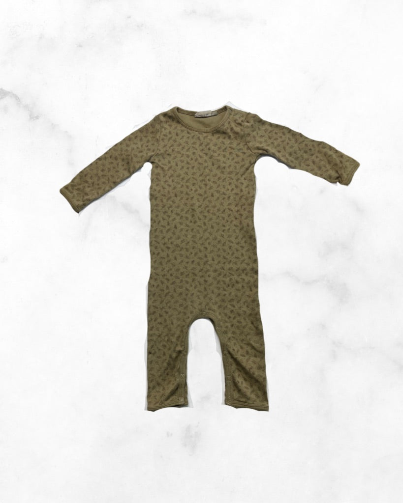wheat ♡ 9 mo ♡ leaf romper