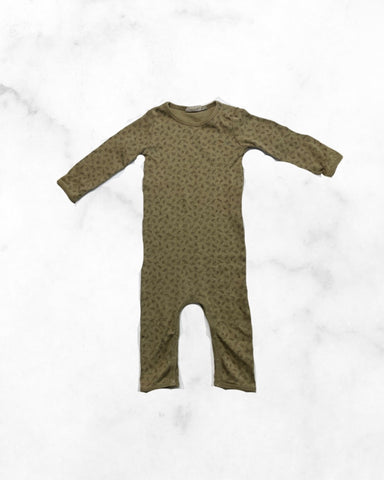 wheat ♡ 9 mo ♡ leaf romper