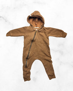 mini mioche ♡ 3-6 mo ♡ brown biker romper
