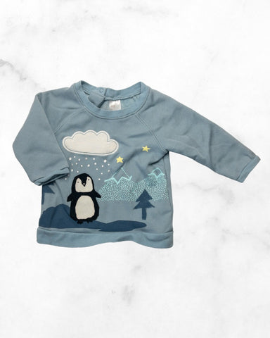 h&m ♡ 6-9 mo ♡ penguin sweater