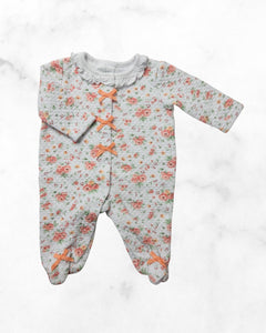 laura ashley ♡ 0-3 mo ♡ quilted floral snap sleeper