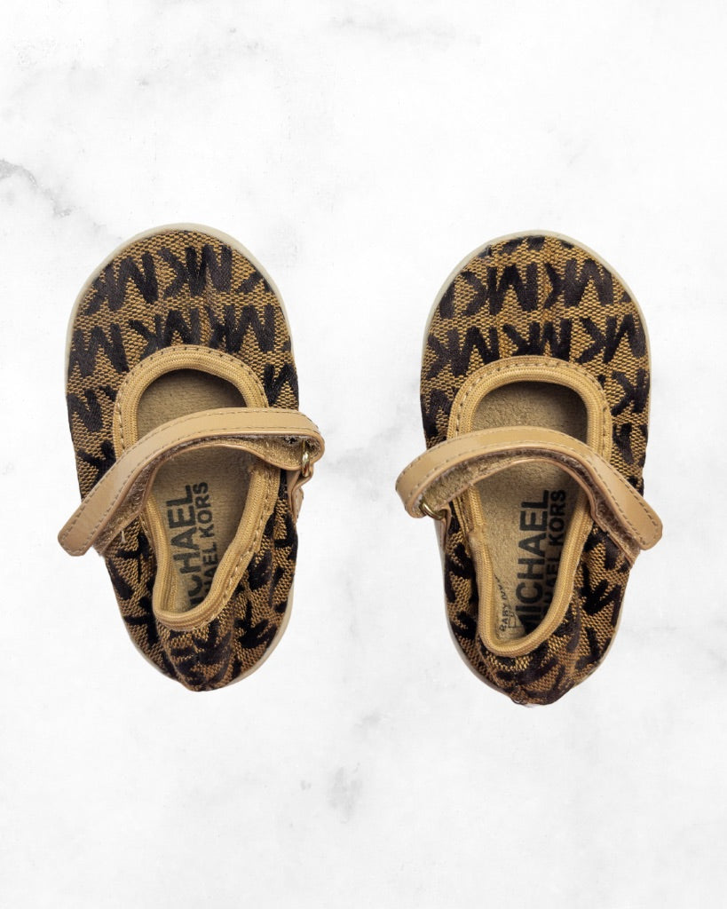 michael kors ♡ 3 ♡ baby monogram velcro shoes