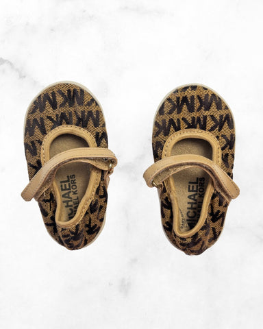 michael kors ♡ 3 ♡ baby monogram velcro shoes