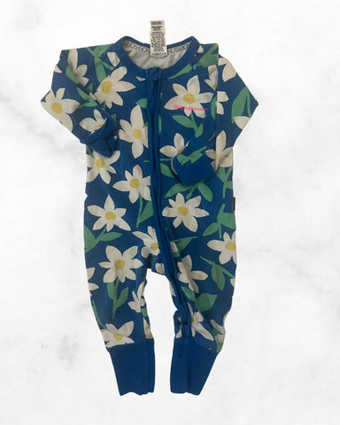 bonds ♡ 3-6 mo ♡ blue floral wondersuit