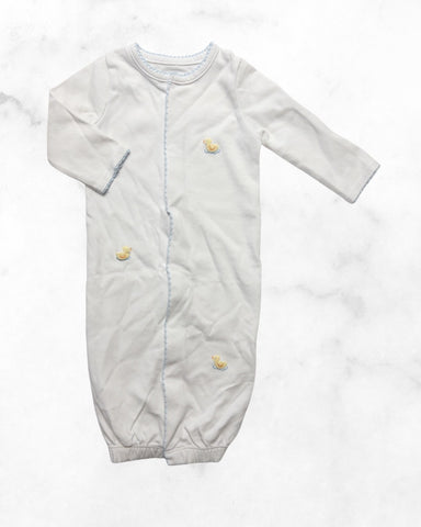 mud pie ♡ 0-3 mo ♡ ducky snap up sleep gown