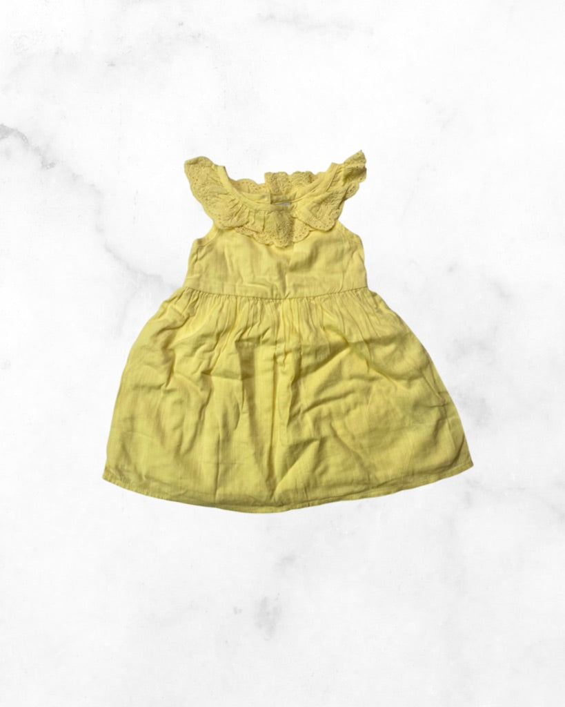 old navy ♡ 6-12 mo ♡ yellow ruffle dress