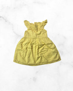 old navy ♡ 6-12 mo ♡ yellow ruffle dress