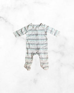 aden ♡ 0-3 mo ♡ striped muslin sleeper