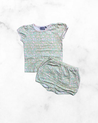 wheat ♡ 6 mo ♡ butterfly tee & short set