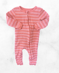 petit lem ♡ 9mo ♡ striped zip sleeper