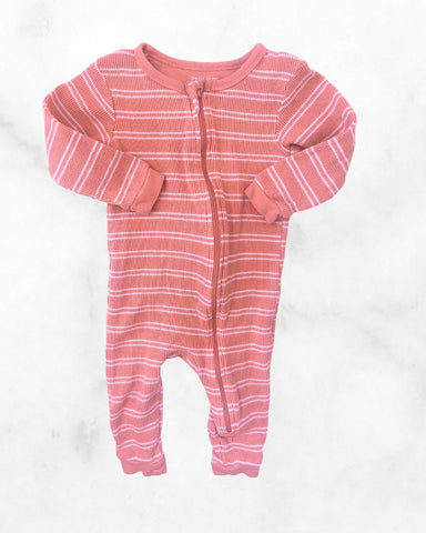 petit lem ♡ 9mo ♡ striped zip sleeper