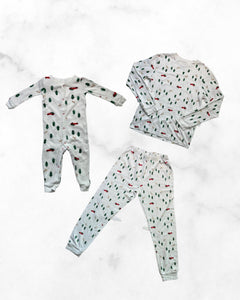 carters ♡ adult lg & 12 mo ♡ mom & baby christmas waffle pj set