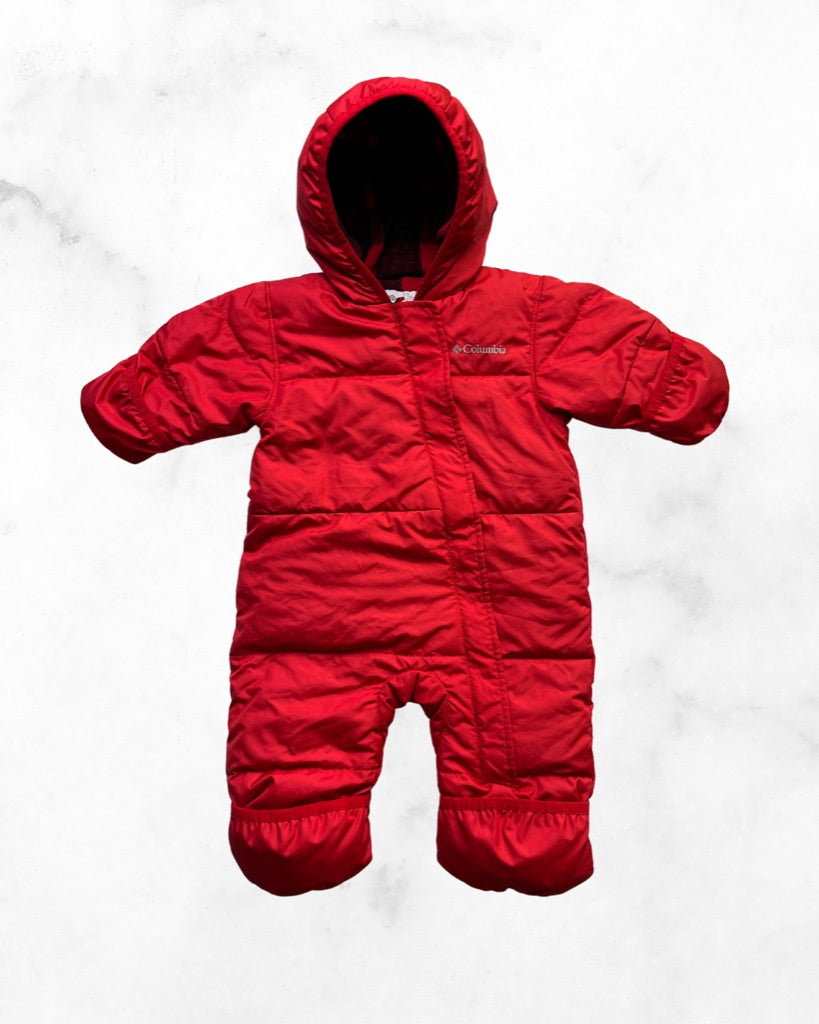 columbia ♡ 3-6 mo ♡ buffalo plaid fleece lined snow suit