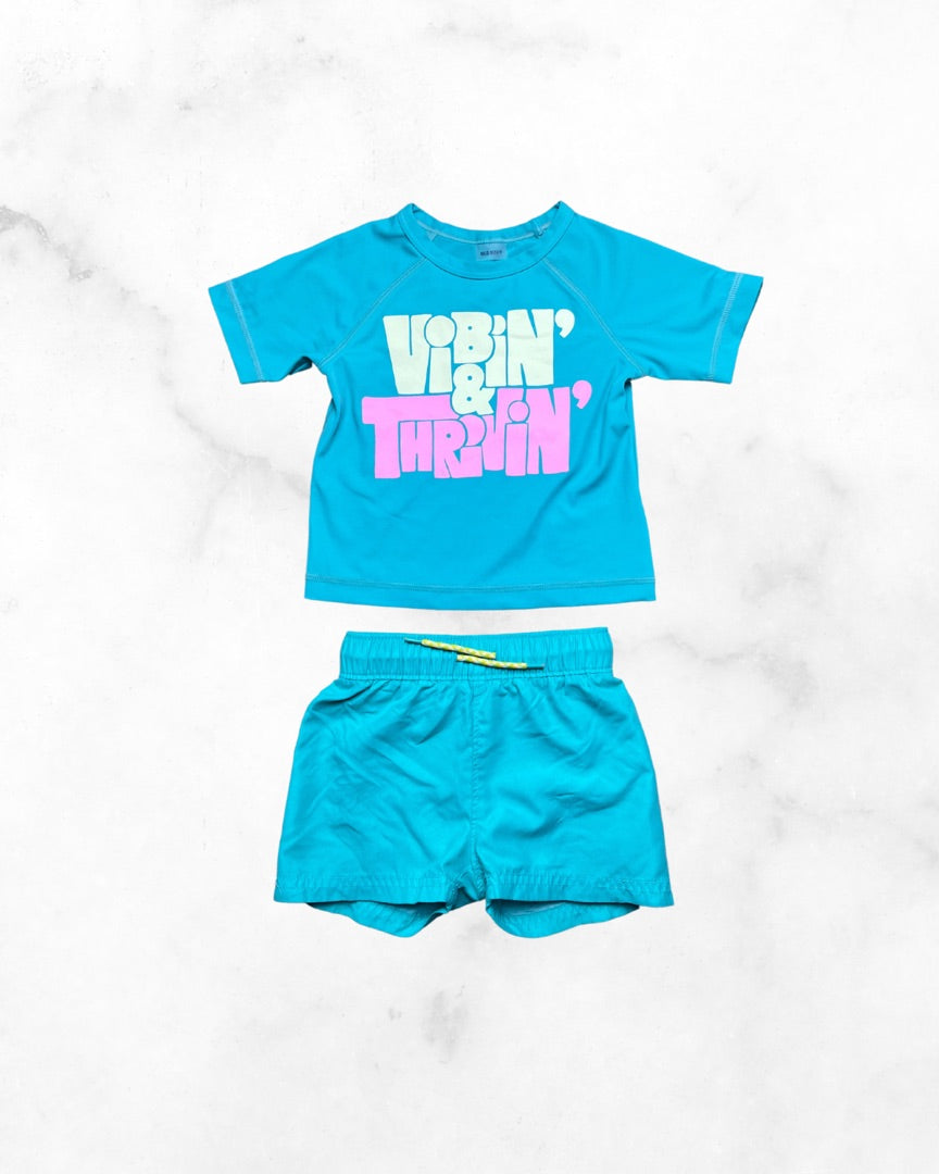 old navy ♡ 12-18 mo ♡ vibin & thrivin swim set