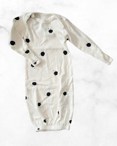 rise little earthling ♡ 3-6 mo ♡ happy little monster sleep gown