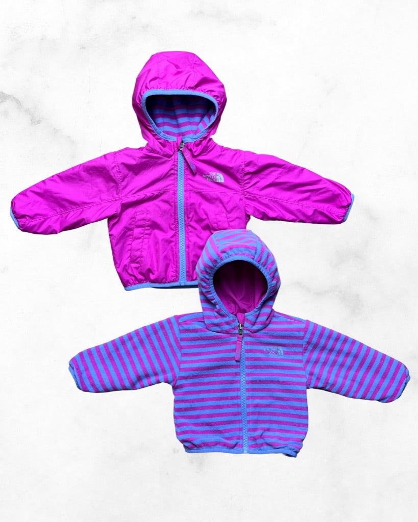 the north face ♡ 3-6 mo ♡ reversible fleece lined windbreaker