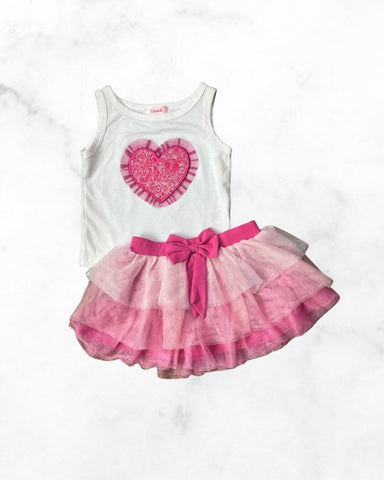 unik ♡ 18-24 mo ♡ heart tank & tutu set