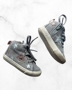 zara ♡ 9-12 mo ♡ high top side zip sneakers