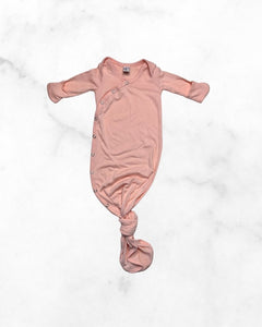 copper pearl ♡ o/s ♡ light pink snap knotted sleep gown