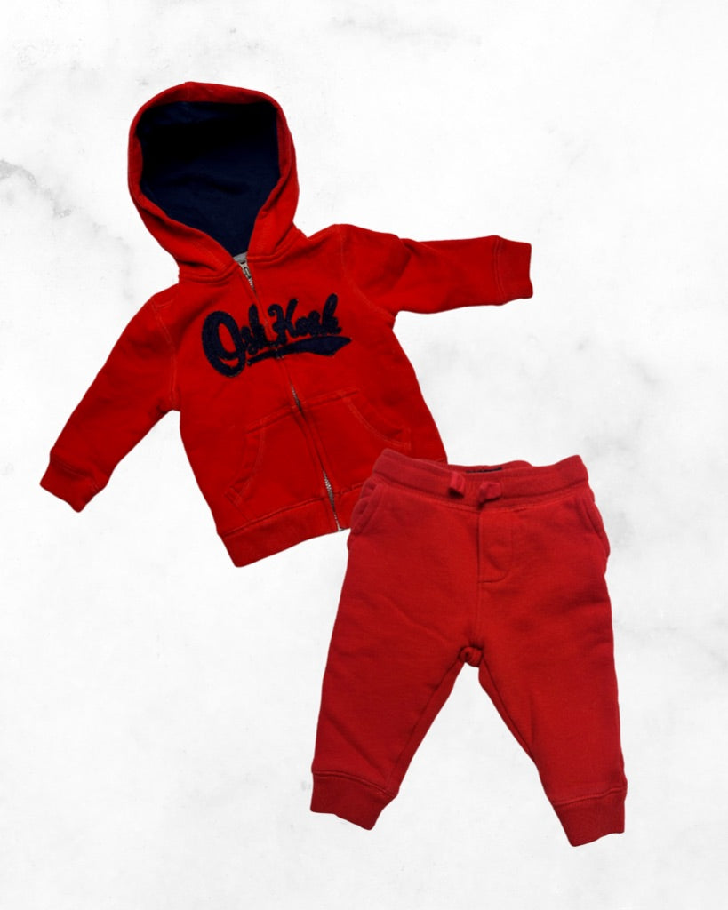 oshkosh ♡ 6-9 mo ♡ zip up & jogger set