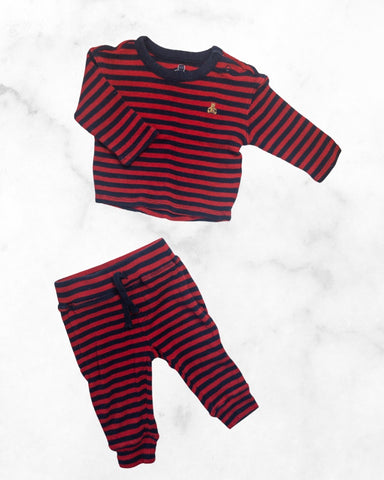 gap ♡ 6-12 mo ♡ striped ribbed long sleeve set