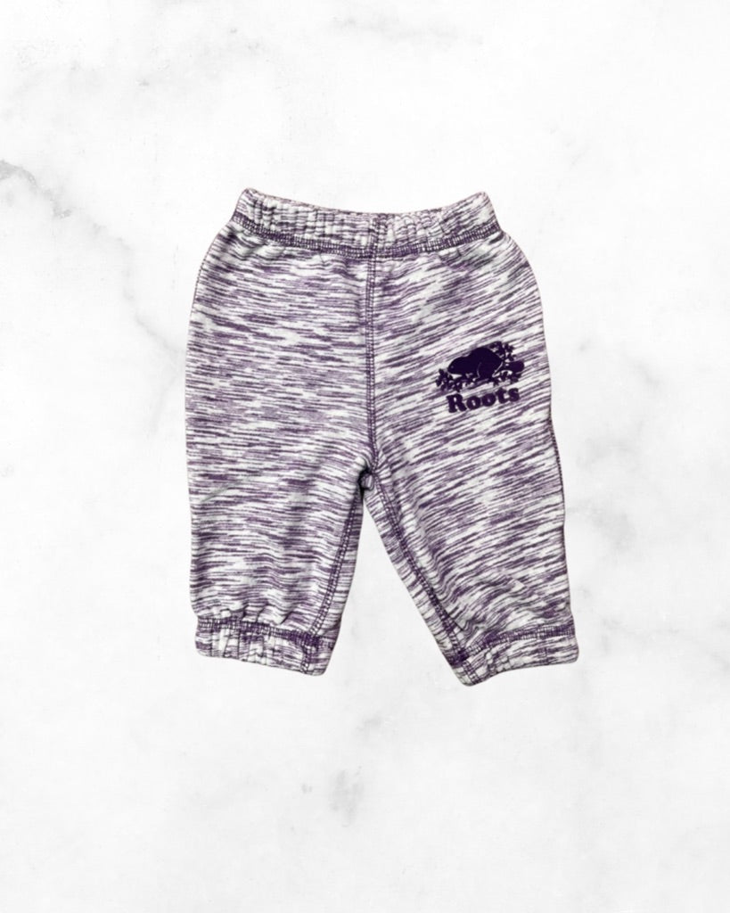 roots ♡ 3-6 mo ♡ purple heathered jogger