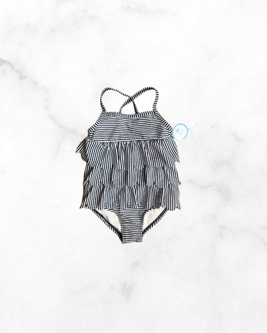 carters ♡ 6mo ♡ ruffle striped one piece swim suit