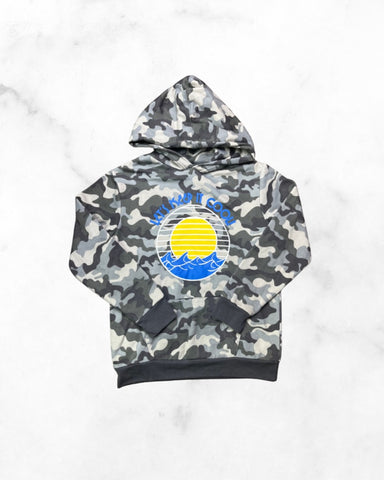 the eco closet ♡ 7/8 ♡ camo keep it cool hoodie