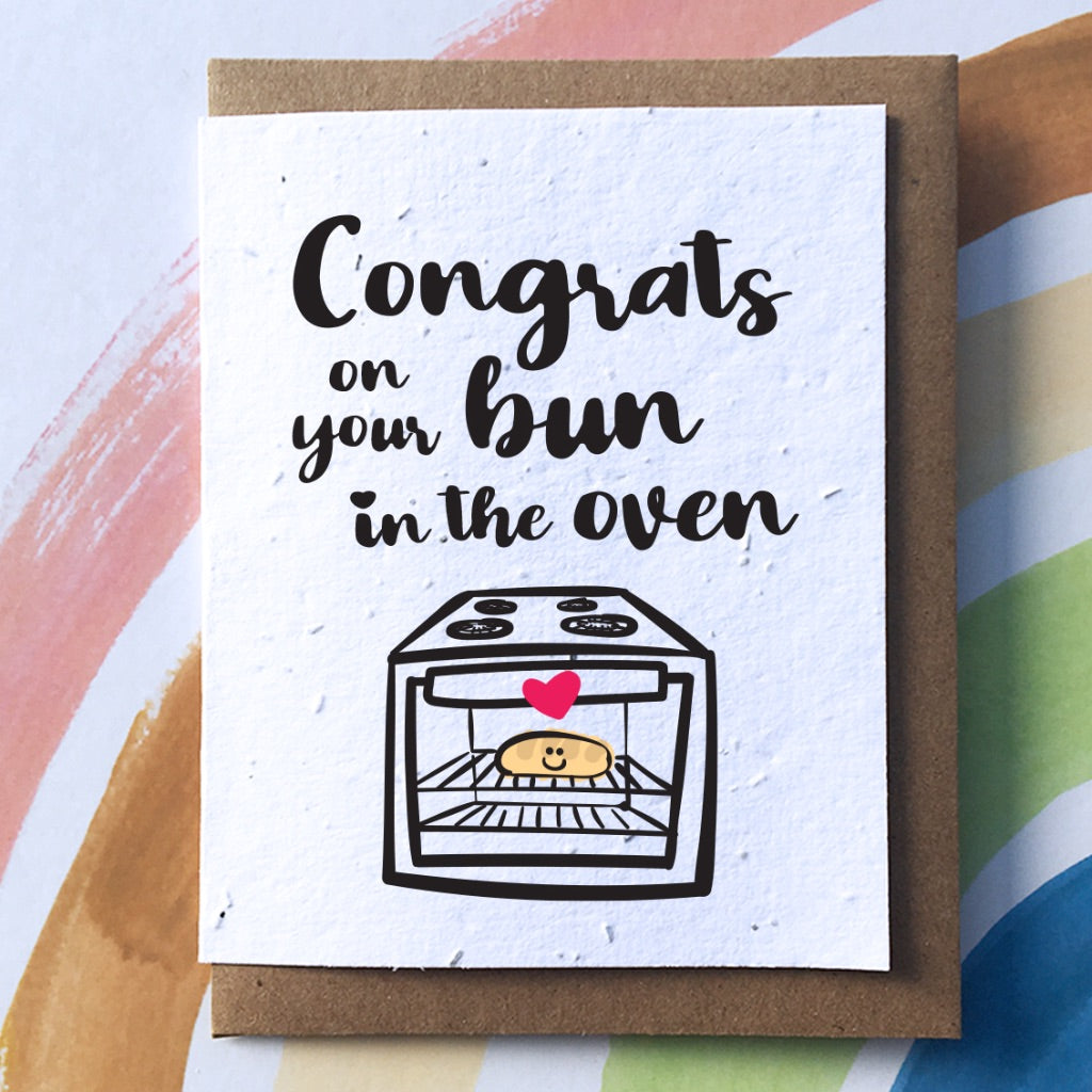 sew sweet ♡ greeting card ♡ bun in the over