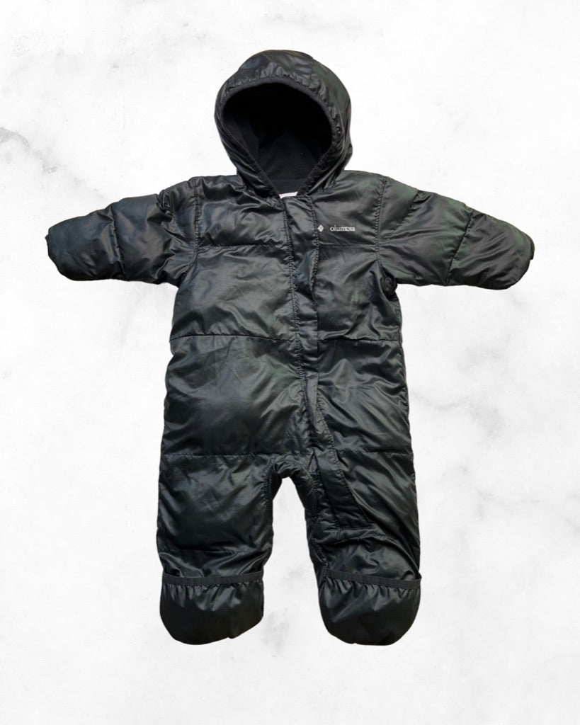 columbia ♡ 6-12 mo ♡ black light weight puffer snowsuit