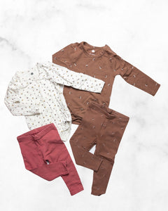 rise little earthling ♡ 12-18 mo ♡ 2-set floral onesie & legging bundle