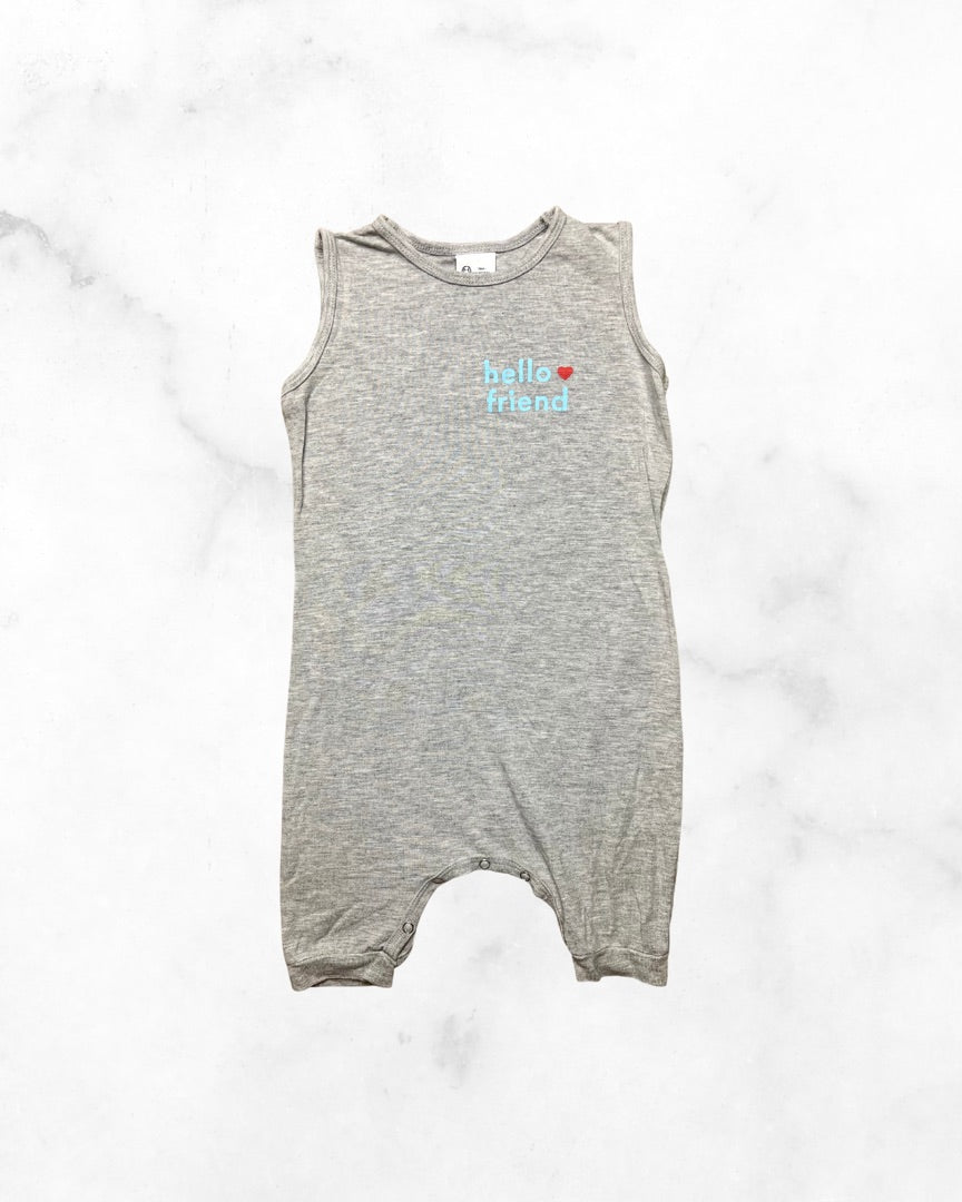 whimsical fox ♡ 2t ♡ hello friend tank romper