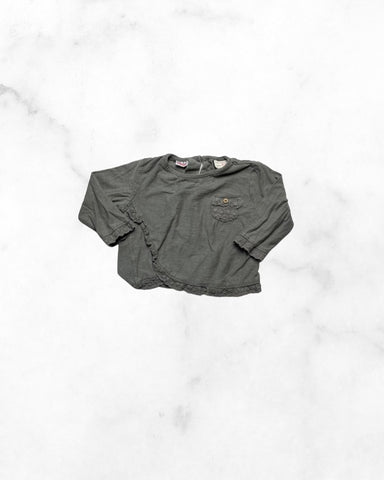 zara ♡ 9-12 mo ♡ lace detail pocket long sleeve