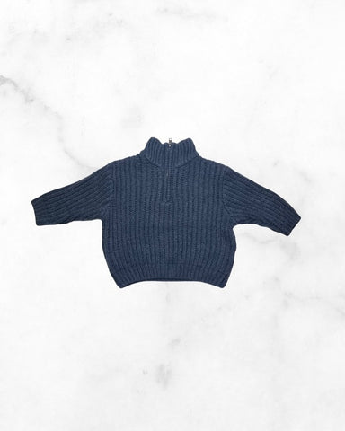 zara ♡ 9-12 mo ♡ knit 1/4 zip