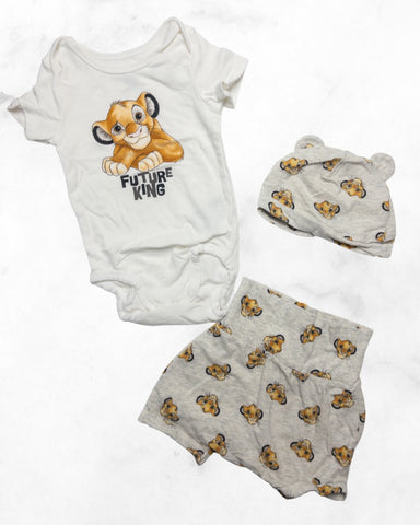 h&m ♡ 4-6 mo ♡ lion king 3 piece set