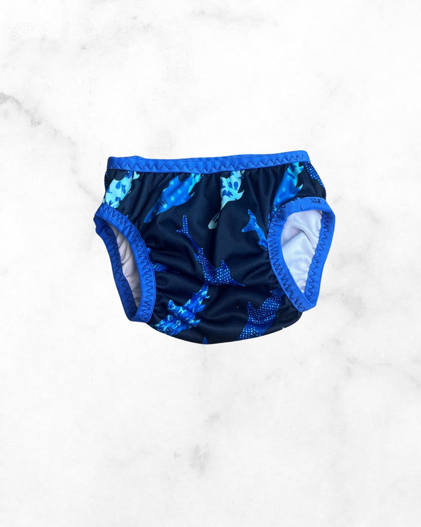 unknown ♡ 18-24 mo ♡ shark swim diaper