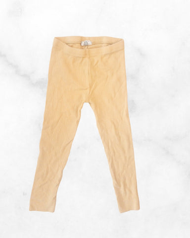 jamie kay ♡ 6y ♡ yellow ribbed leggings